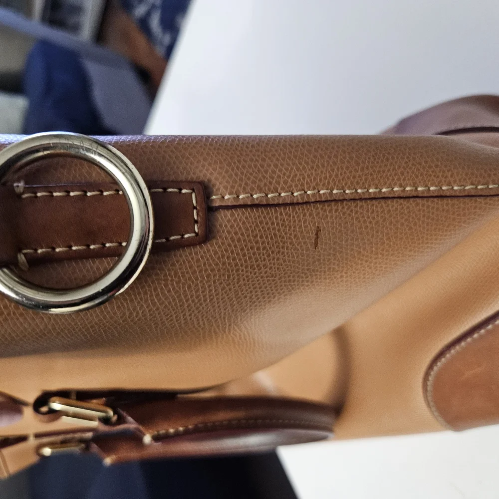 Vintage Dooney & Bourke Pebble Leather Large Handbag - Picture 15 of 16